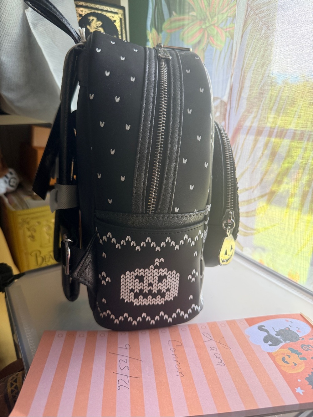 Loungefly Disney Nightmare Before Christmas Sequins Mini Backpack NWT - Picture 2 of 5